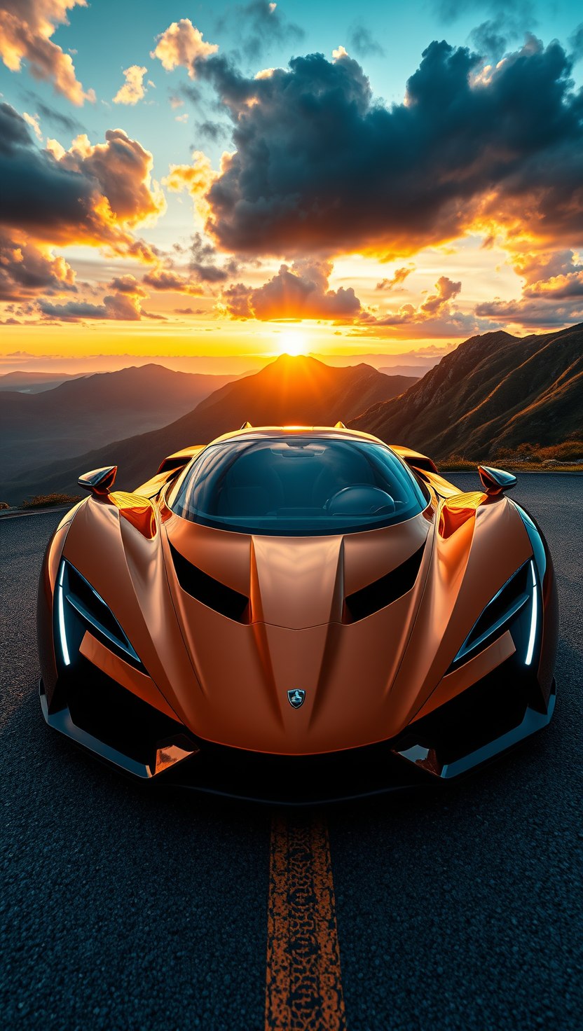AI supercar wallpaper